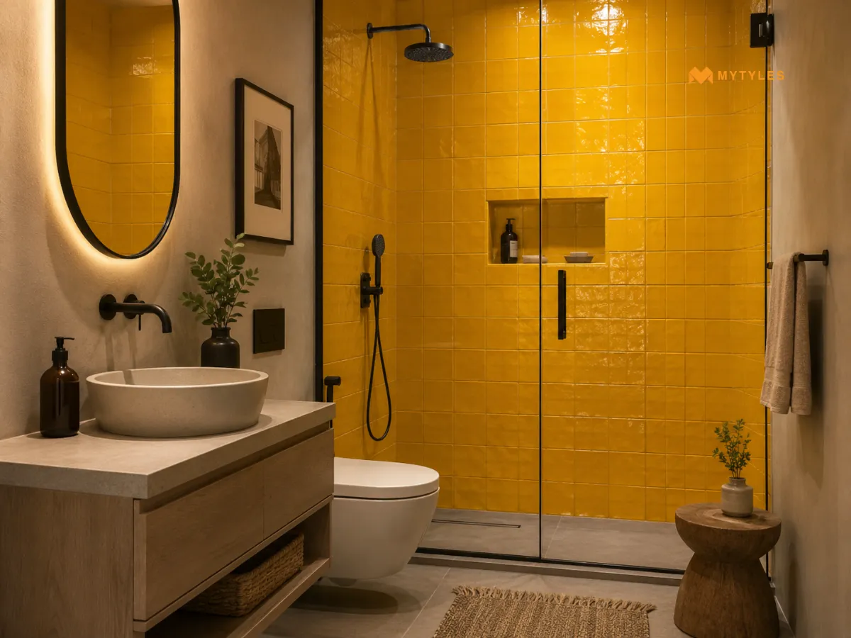 A Zellige-Look Bathroom Wall